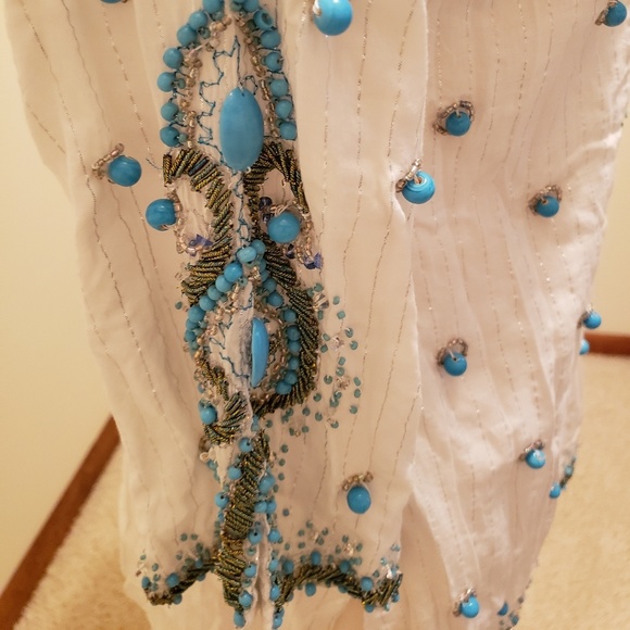 Boston Proper Turquoise Baubles Swim Cover-up XS - Picture 6 of 6